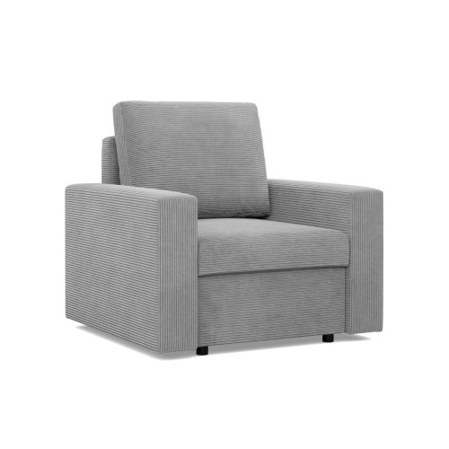 Fotel wypoczynkowy, prosty, Neo Poso, 83x92x92 cm, jasny szary