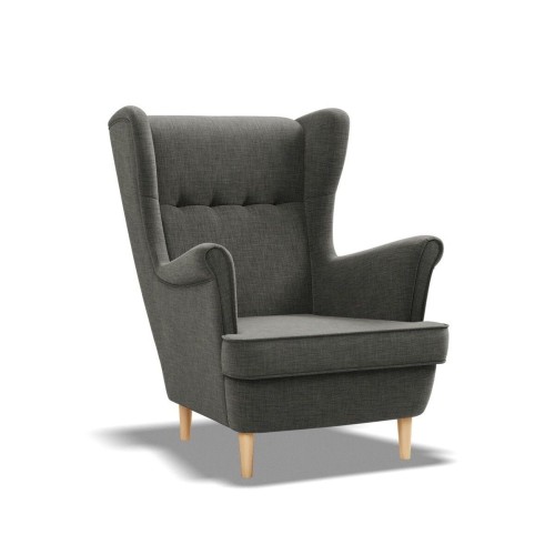 Fotel skandynawski, Myso, 81x95x102 cm, ciemny szary