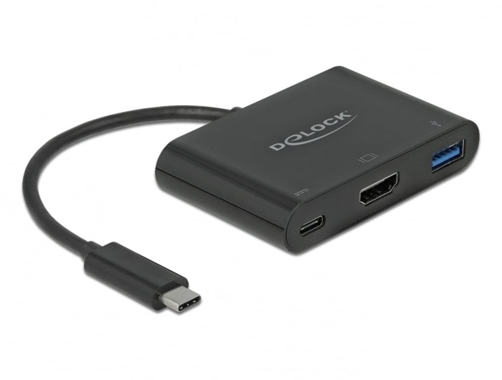 DeLOCK 64091 stacja dokująca USB 3.2 Gen 1 (3.1 Gen 1) Type-C Czarny 64091