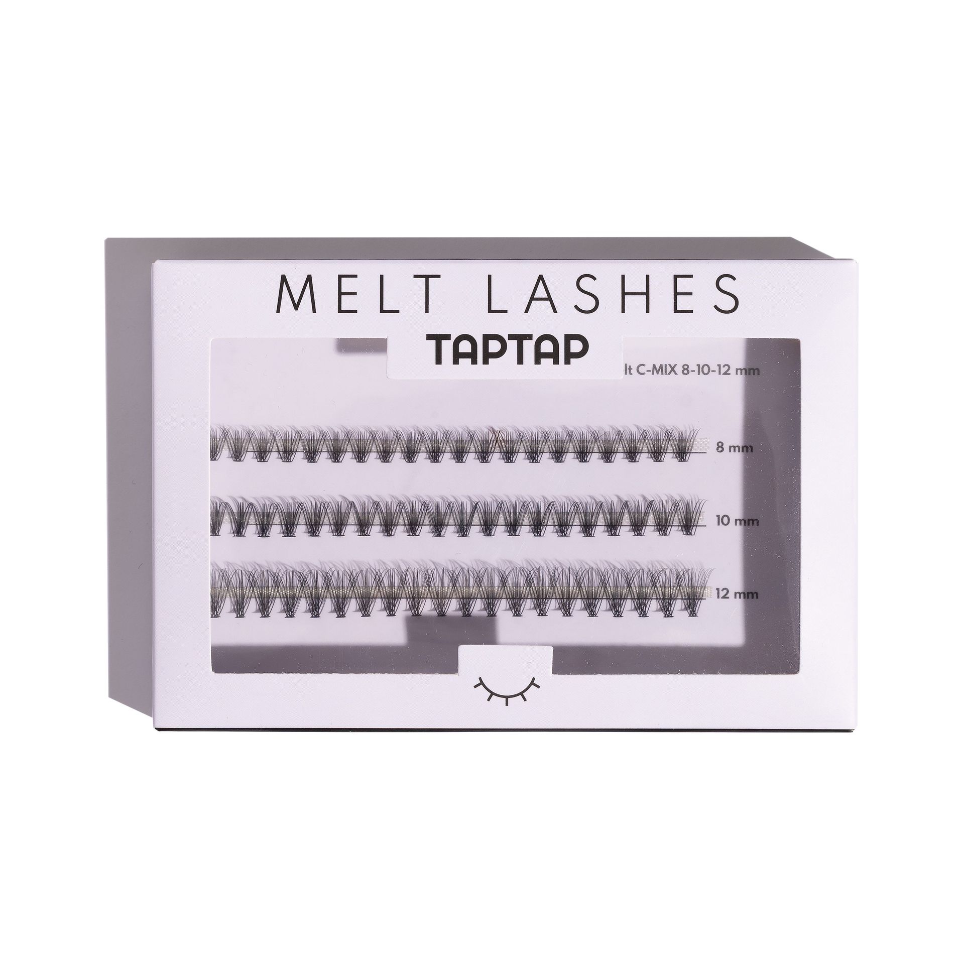 TAPTAP Kępki rzęs 20D Double Melt Lashes C-MIX 8-10-12mm 60 szt.