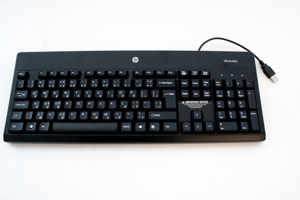 HP 724720-181 klawiatura USB AZERTY Czarny 724720-181