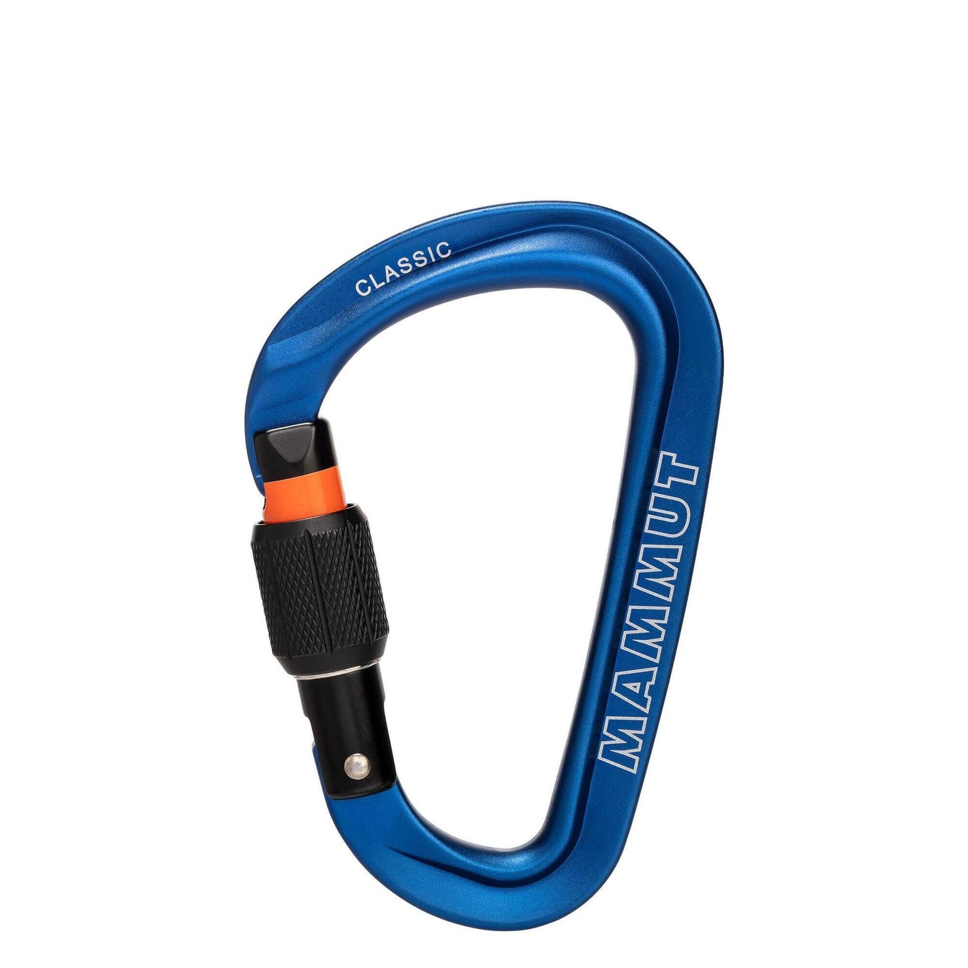 Mammut Classic HMS Screwgate Carabiner, screw gate, blue 2021 Karabinki zakręcane 2040-02470-1550-1