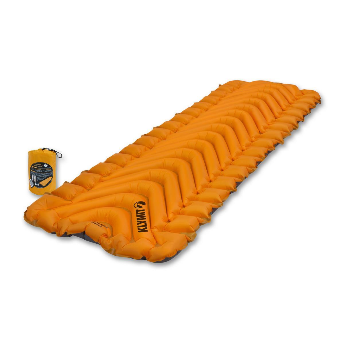 Materac turystyczny Klymit Insulated Static V Lite mango - ONE SIZE