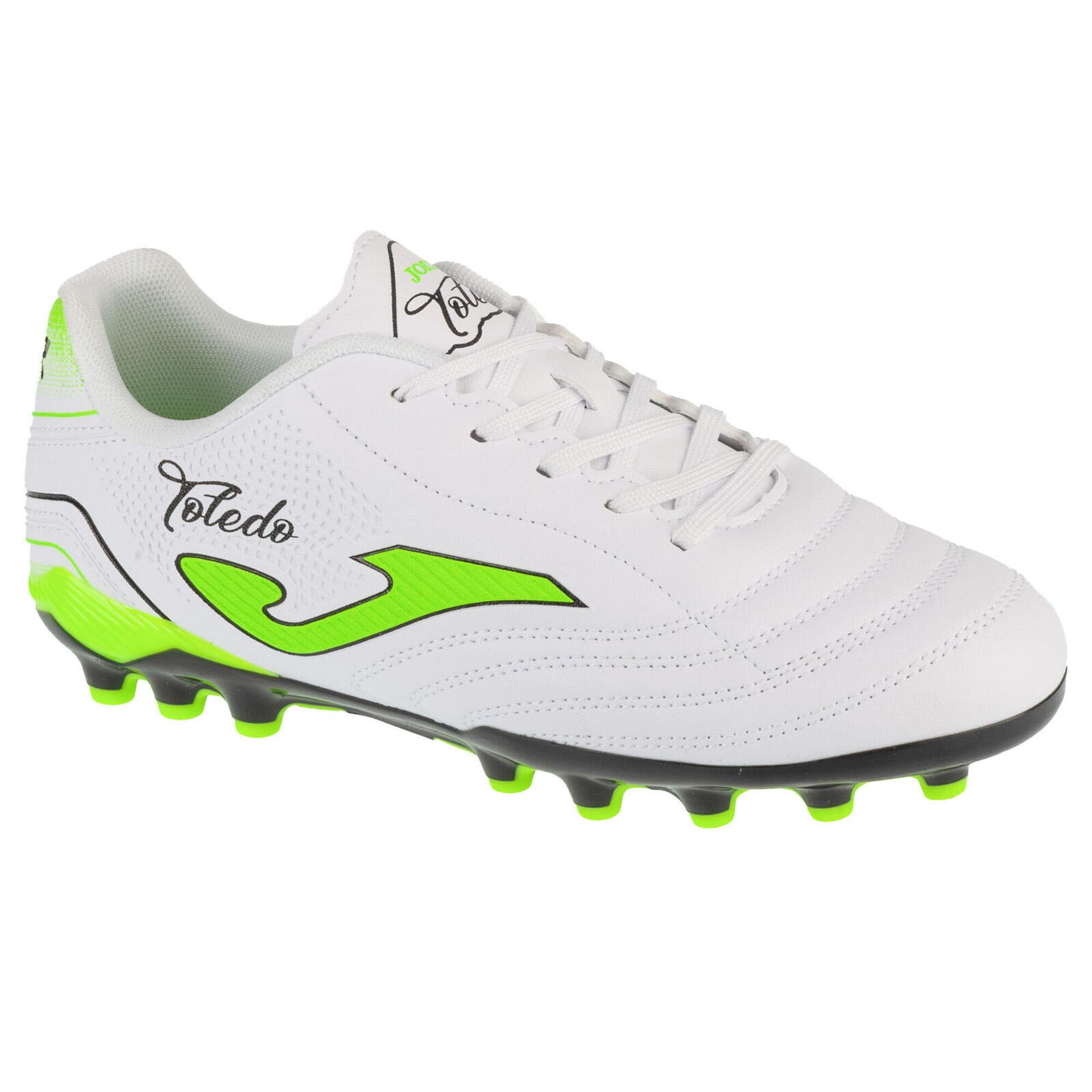 Joma Toledo Jr 2502 AG TOJS2502AG, dla chłopca, buty piłkarskie - korki, Biały