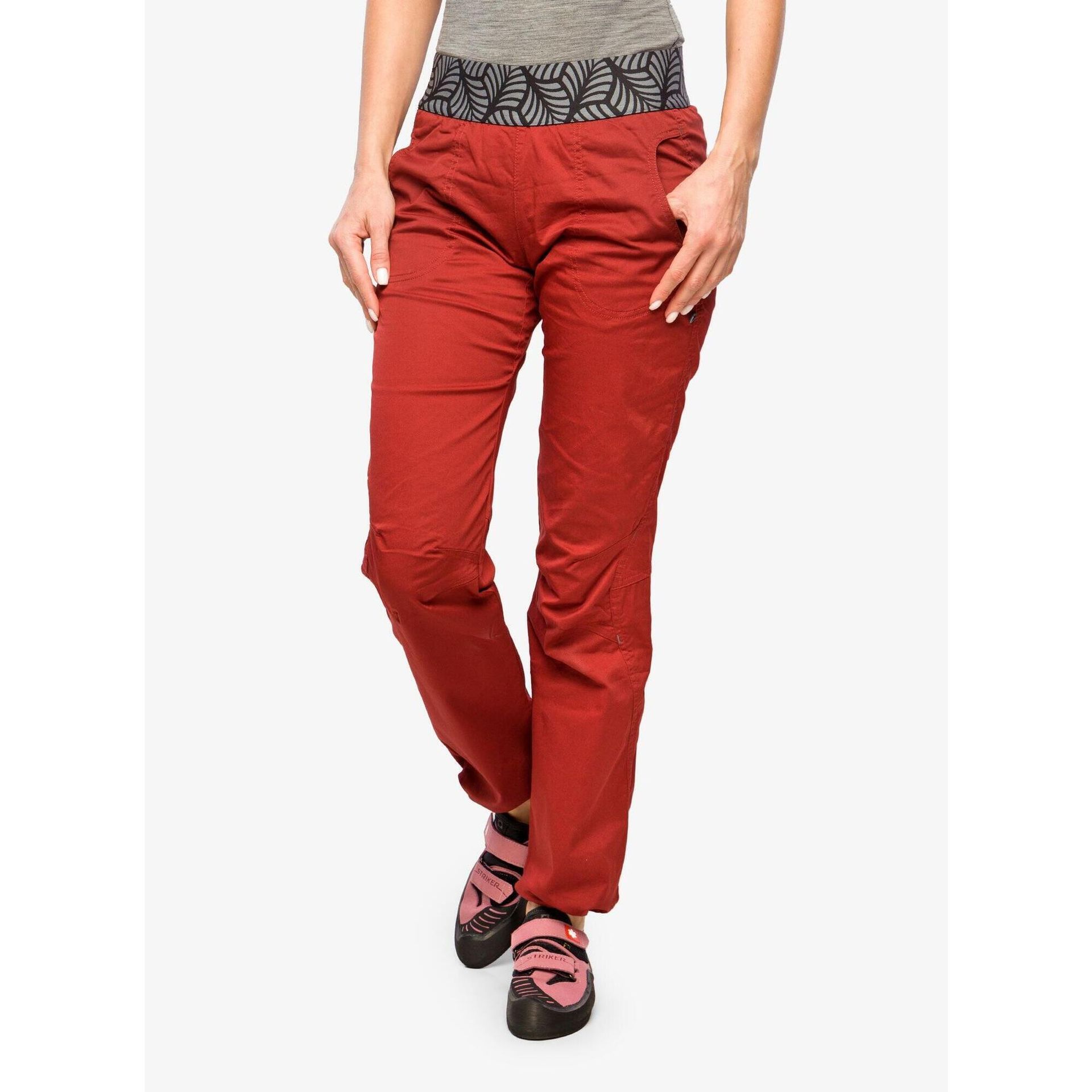 Spodnie wspinaczkowe damskie Ocun Pantera Organic Pants - wine syrah