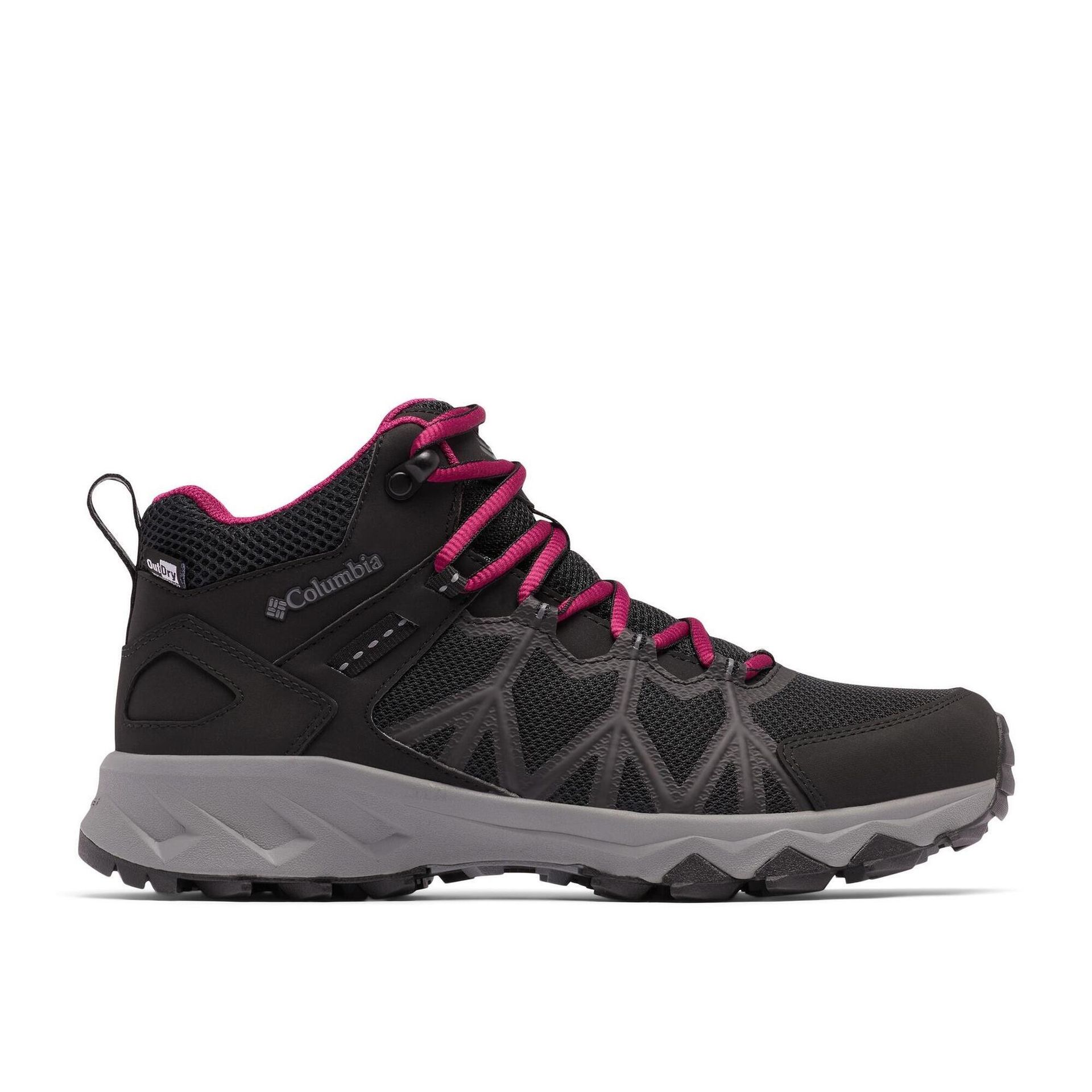 Columbia Peakfreak 2 Outdry damskie buty trekkingowe i trekkingowe ze średnim stanem, Czarny Ti stalowoszary, 38 EU