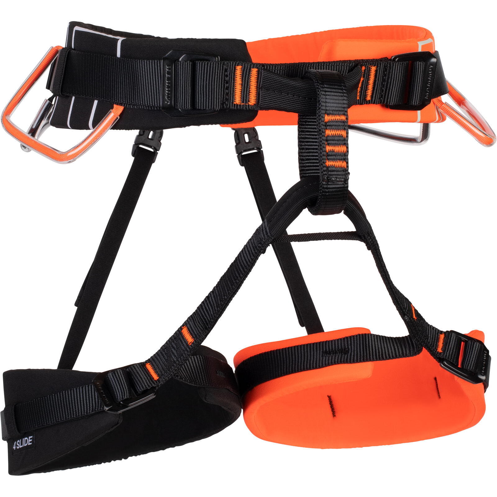Mammut 4 Slide Harness, vibrant orange-black M-XL 2021 Uprzęże biodrowe 2020-01020-2238-125