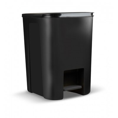 Kosz na śmieci z pedałem PRACTIC 10104699 nie przepuszcza zapachów, 25L Czarny