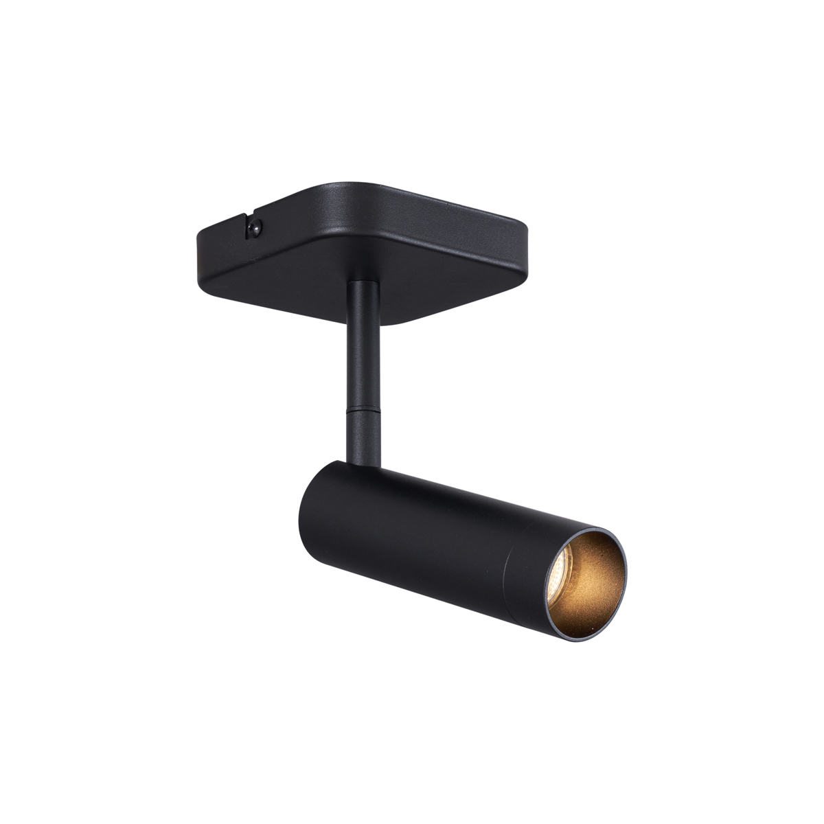 QAZQA Nowoczesny reflektor sufitowy czarny okrągły GU10 35 mm obrotowy i przechylny - Kate
