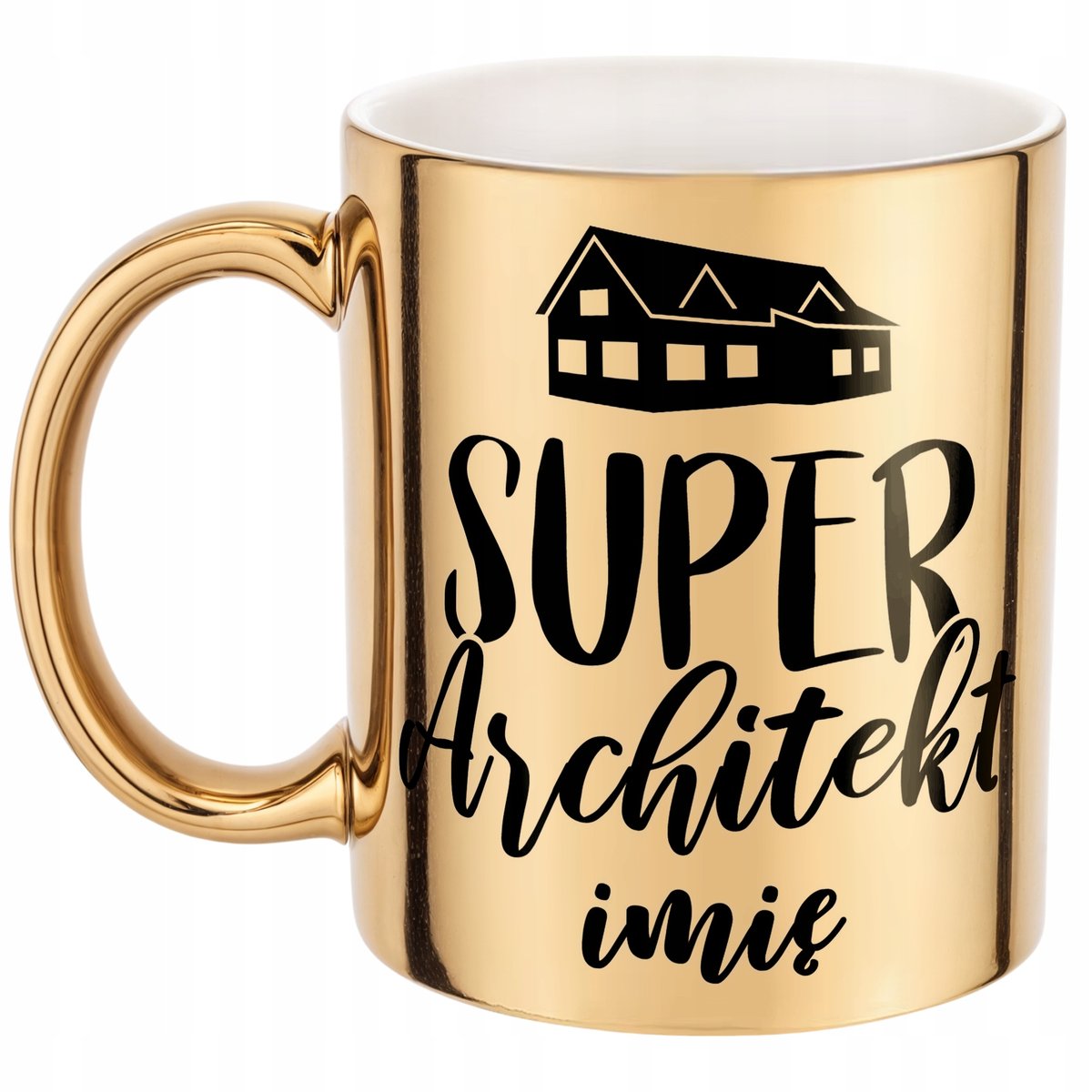 Złoty Kubek Personalizowany Super Architekt Prezent Upominek