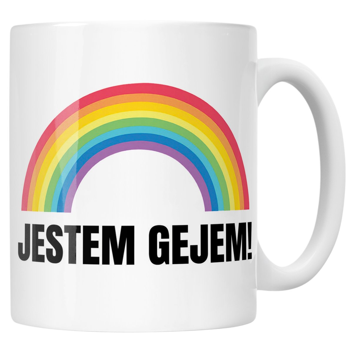 Kubek ceramiczny I'M GAY Tęcza LGBT Jestem Gejem