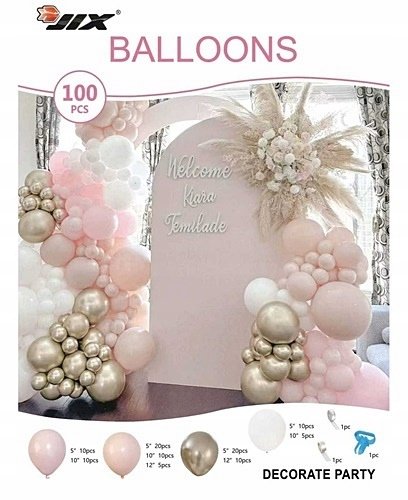 BALONY GIRLANDA DEKORACJA ŚLUB WESELE ROCZEK 100x