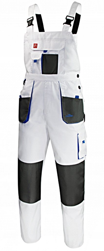 Spodnie robocze ogrodniczki Art.Mas Classic WHITE r. 56