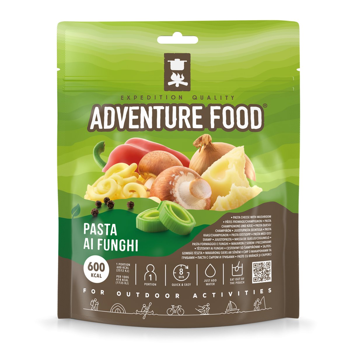 Potrawa AF Makaron z serem i grzybami vege 600kcal