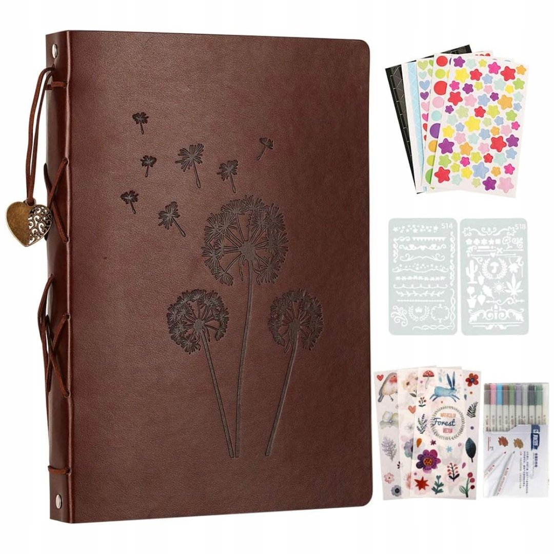 ALBUM DO SCRAPBOOKINGU ZDJĘĆ DO ZDOBIENIA NA ZDJĘCIA ZESTAW ZRÓB TO SAM