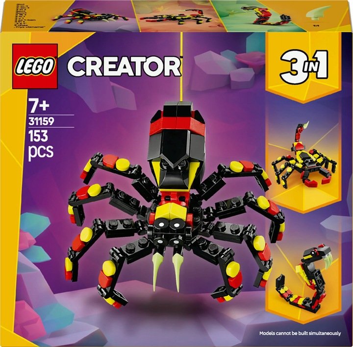 LEGO 3 IN 1 Wild Animals: Surprising Spider Snake set
