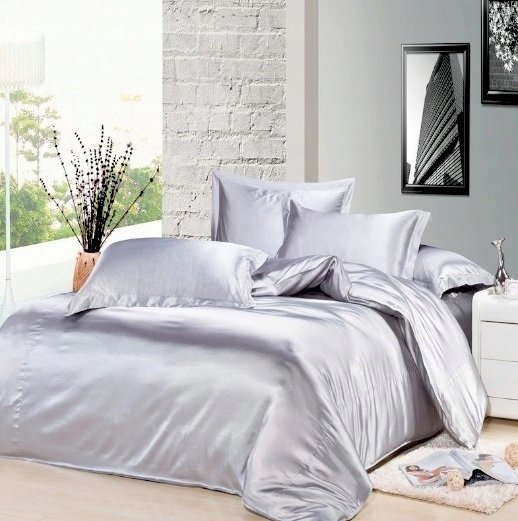 Jedwabna Pościel 220x240 +2x 50x70 Kołdra Poduszka