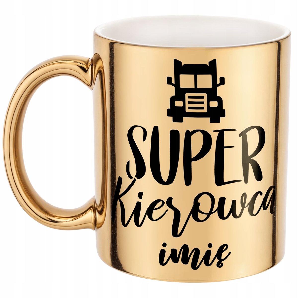 Złoty Kubek Personalizowany Super Kierowca Prezent Upominek