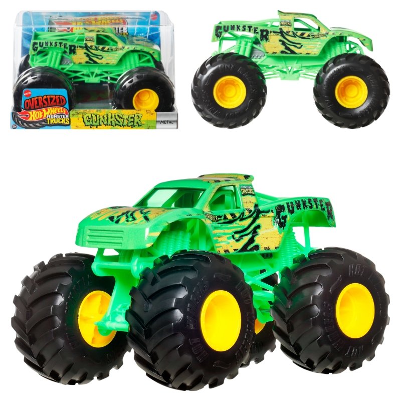 HOT WHEELS MONSTER TRUCKS POJAZD AUTKO SAMOCHÓD DUŻY OVERSIZED GUNKSTER
