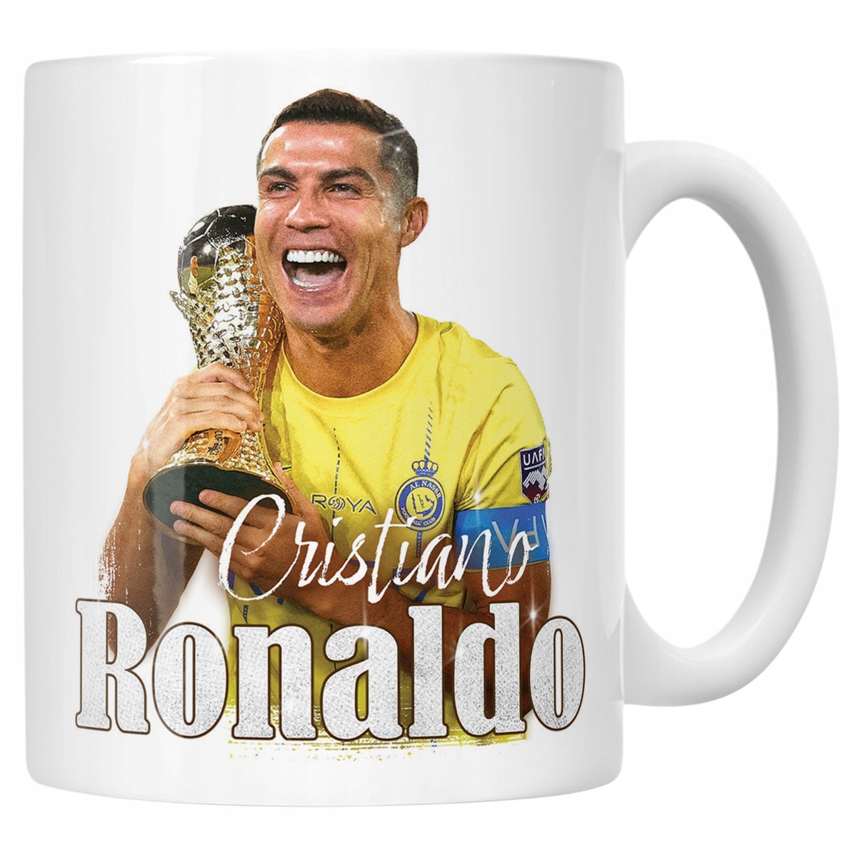 Kubek ceramiczny Cristano Ronaldo dla kibiców Al-Nassr Prezent