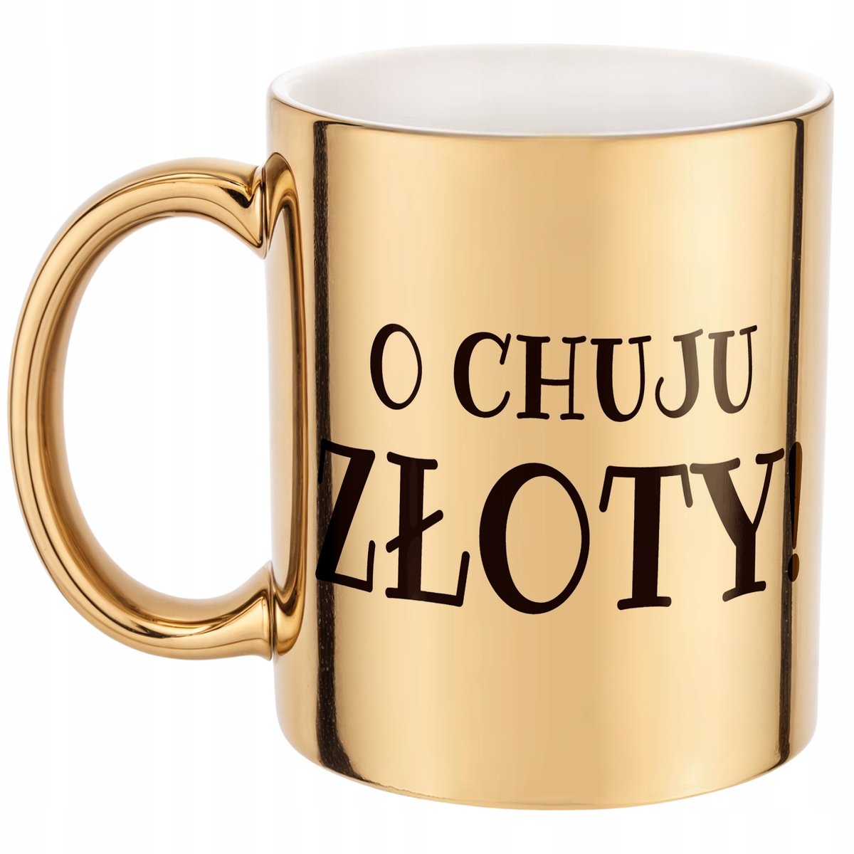 Złoty Kubek O Ch*ju Złoty Śmieszny Zabawny Prezent