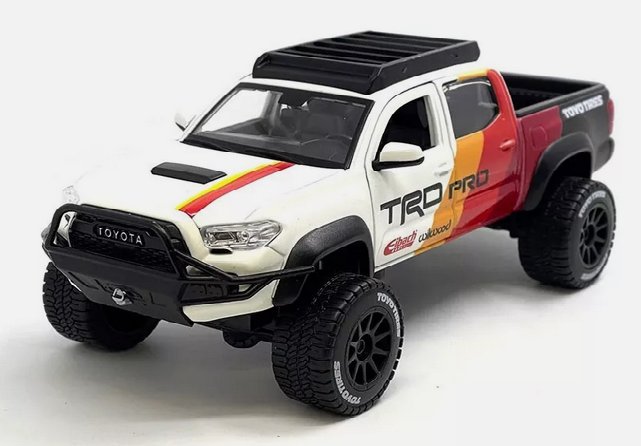 Maisto 1:27 Toyota Tacoma TRD Pro – Biały Kolekcjonerski Model Samochodu,