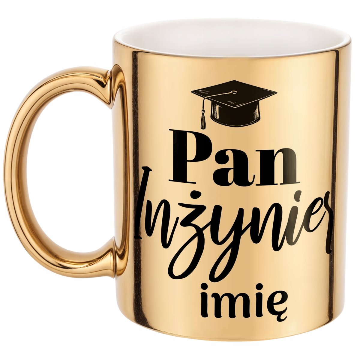 Złoty Kubek Personalizowany Pan Inżynier Prezent Upominek
