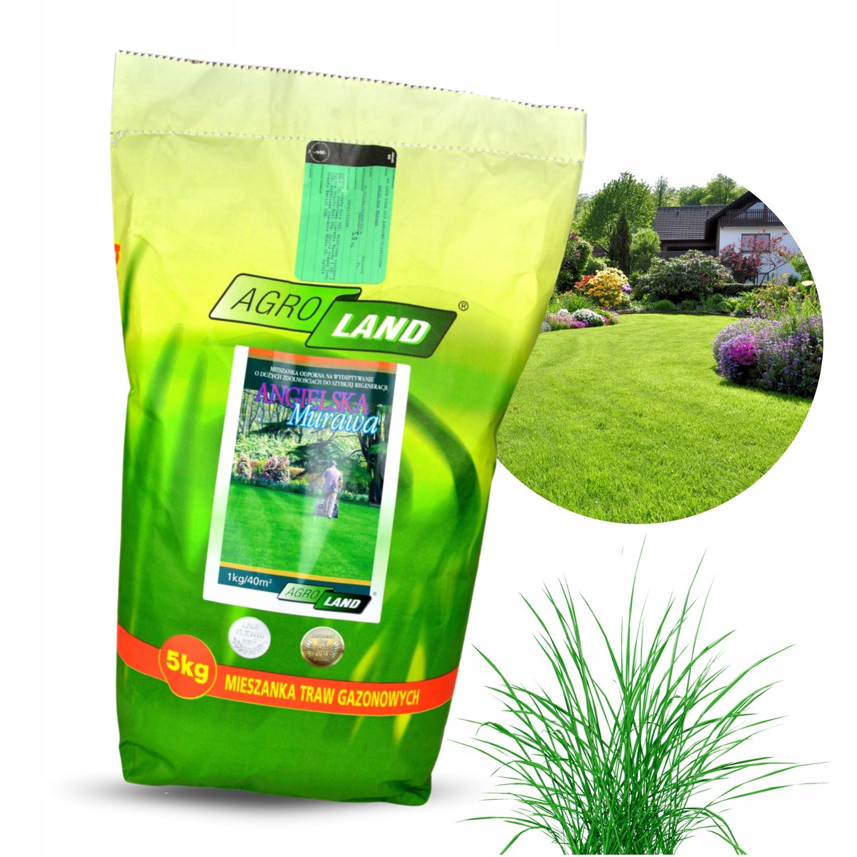 Trawa Agro-Land Angielska Murawa 200 m2 - 5 kg