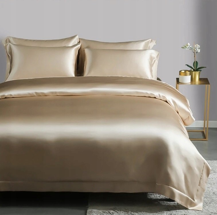 Jedwabna Pościel 200x220 +2x 50x70 Kołdra Poduszka