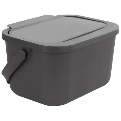 Kosz na śmieci PRACTIC Mini Bini 15110893 4.5L Szary
