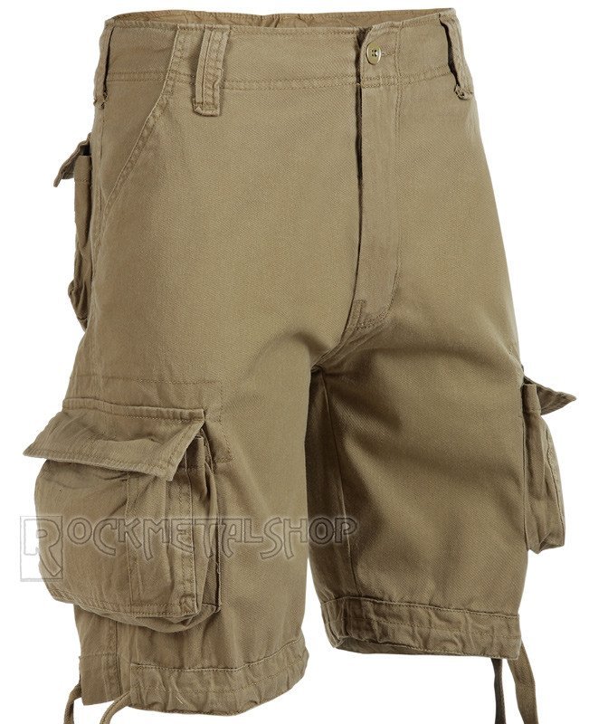 spodnie bojówki krótkie URBAN LEGEND SHORTS - BEIGE-XXL