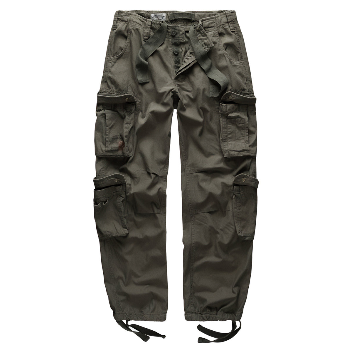 spodnie bojówki AIRBORNE VINTAGE TROUSERS OLIVE-L