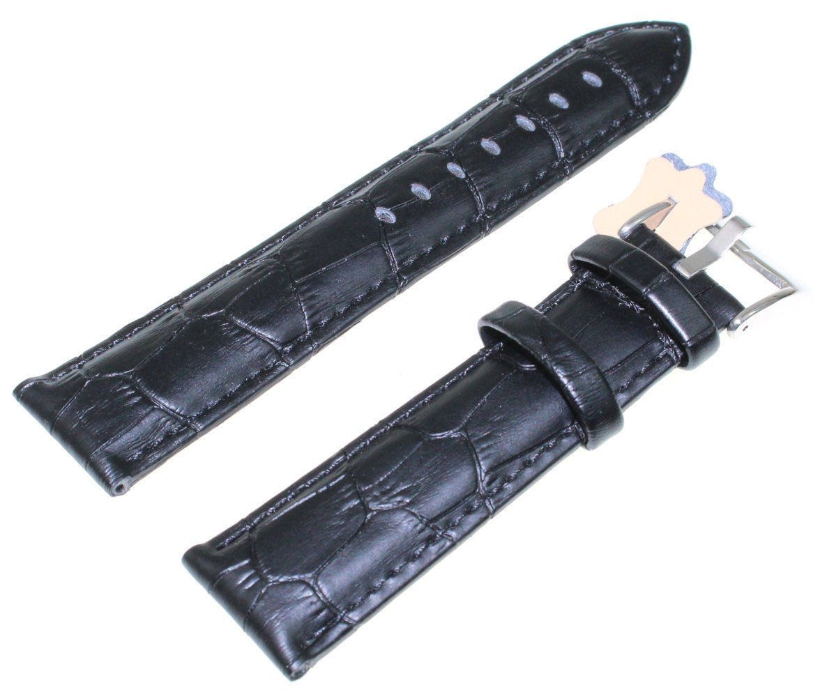 Sk��rzany pasek do zegarka 22 mm Diloy 368.22.1