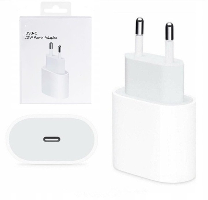 Ładowarka Kostka Adapter USB C 20W do Ładowania IPhone8 X 11 12 13 14 15 16