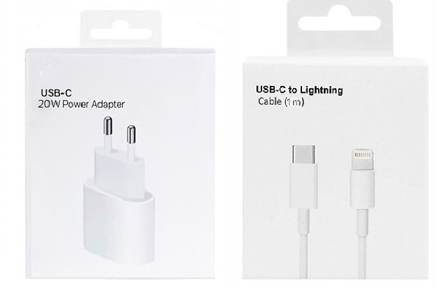 Kostka + Kabel USBC do Ładowania IPhona 8,8Plus,X,XR,XS,11,12,13,14 PRO MAX