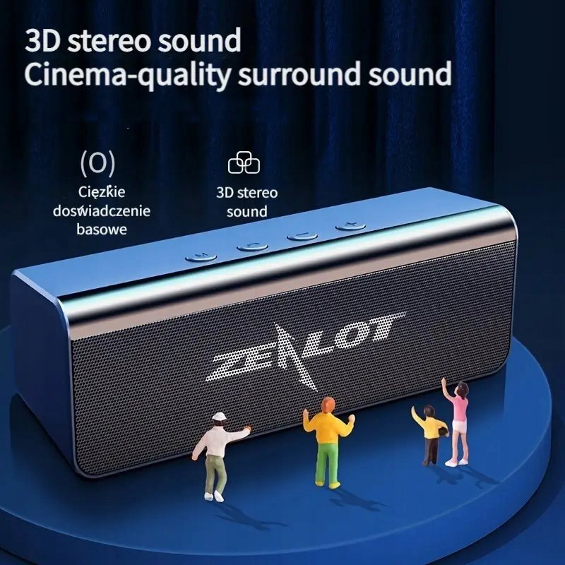 Nowy Przenośny Głośnik ZEALOT S31 10W Bluetooth 5.0 1800Ah Zafoliowany