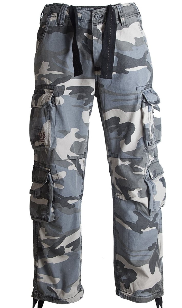 spodnie bojówki AIRBORNE VINTAGE - NIGHT CAMO-XL