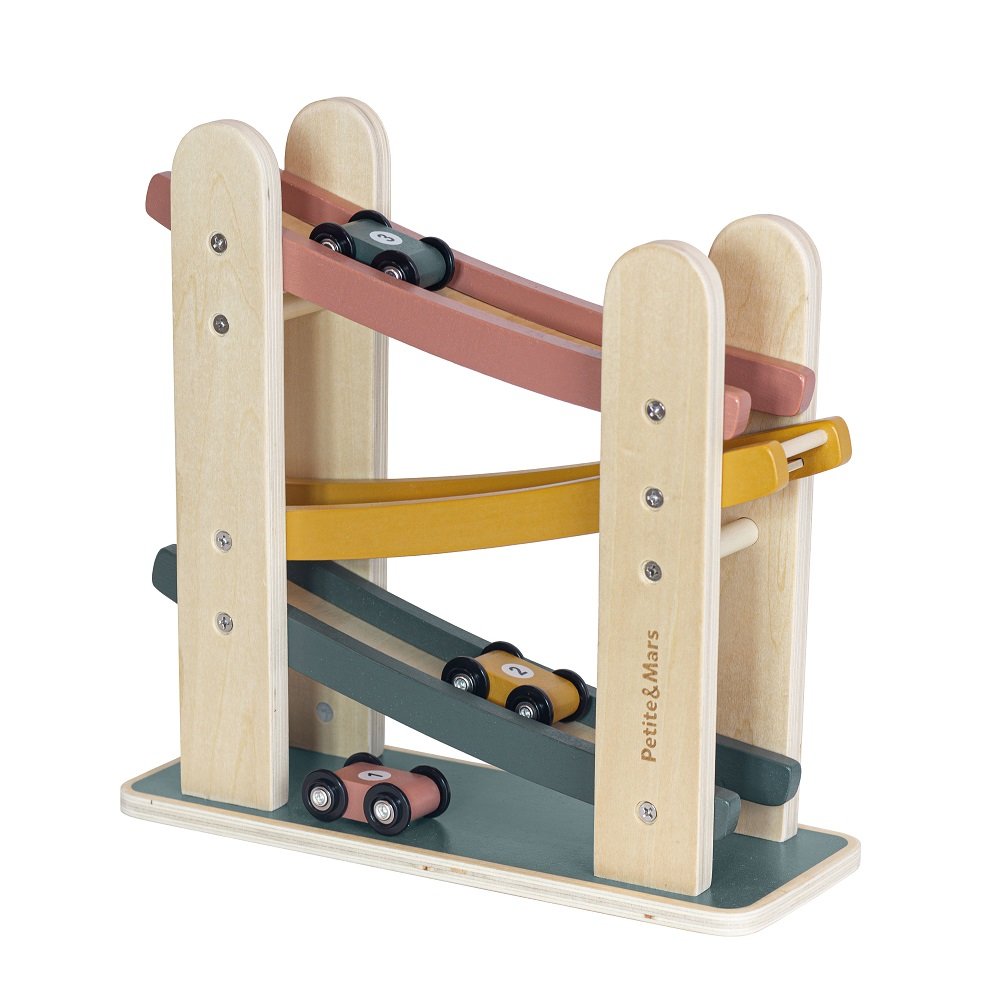 Drewniana zabawka zjeżdżalnia – tor Milky Way Wood of Mars 18+ PETITE&MARS