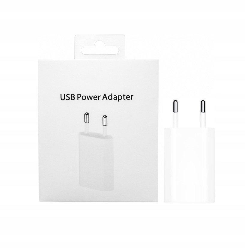 ŁADOWARKA SIECIOWA DO IPHONE 5 6 7 8 X SE Plus Mini Kostka Adapter USB-A 5V