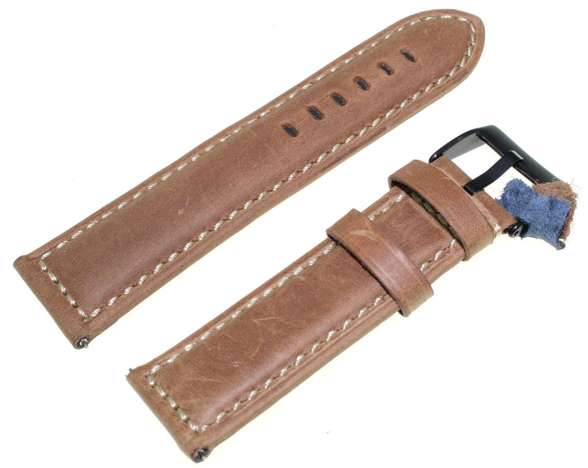 Zamszowy pasek do zegarka 24 mm Diloy 397.24.3