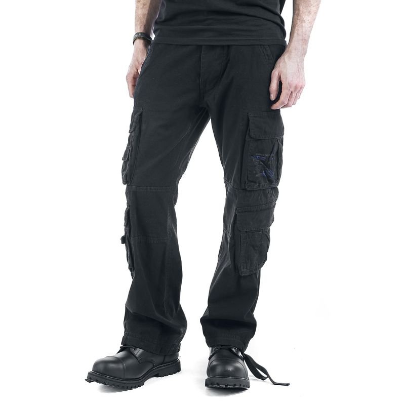 spodnie bojówki PURE VINTAGE black-L