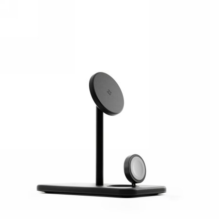 Twelve South HiRise 3 Deluxe 2024 - stojąca ładowarka bezprzewodowa Qi2 do trzech urządzeń kompatybilna z MagSafe black null