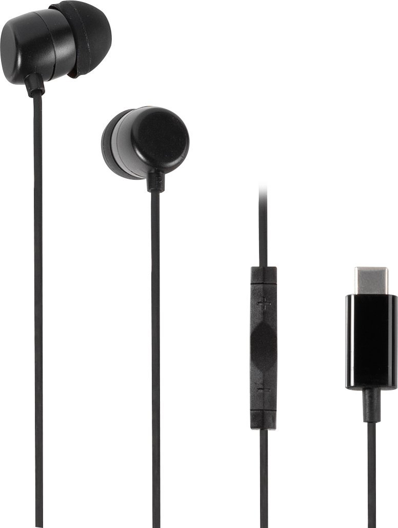 Vivanco headset Stereo Earbuds USB-C, black 61752