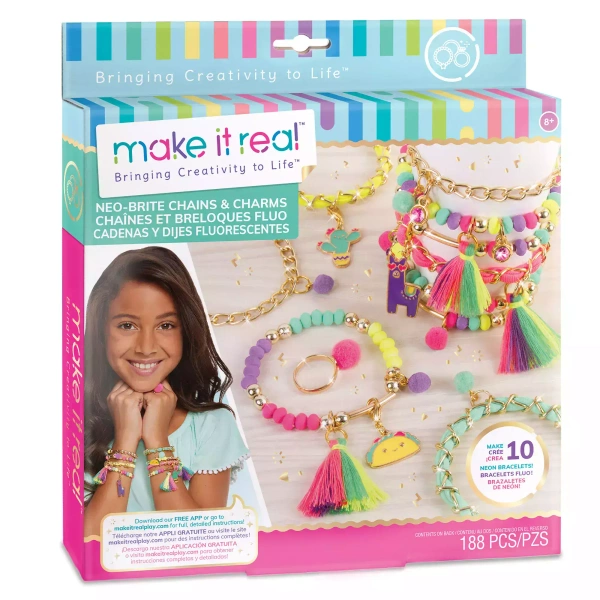 Zestaw do tworzenia bransoletek. Neo-Brite Chains & Charms
