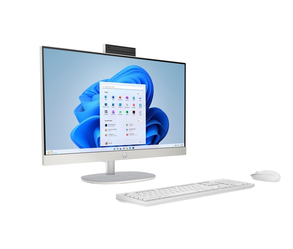 All in One HP 24-cr0016nh / 9X3S3EA / Intel Core i3-N300 / 8GB / SSD 512GB / Intel UHD / FullHD / FreeDOS / Biały 9X3S3EA