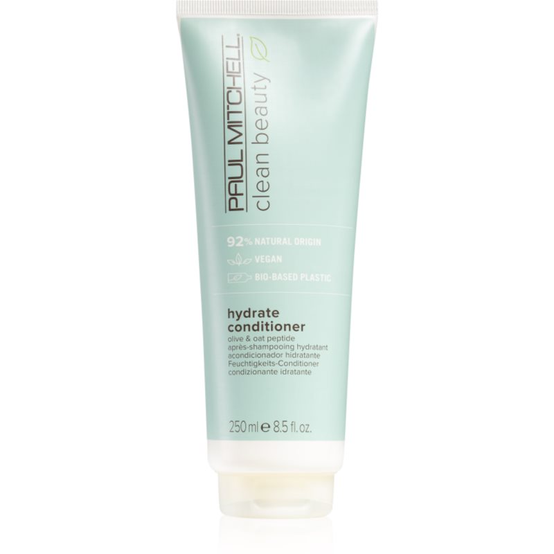 Paul Mitchell Clean Beauty Hydrate Conditioner odżywka do włosów z oliwą z oliwek, bogata pielęgnacja i regeneracja suchych włosów 250 ml 121122
