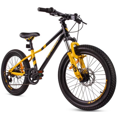 Rower dziecięcy SUN BABY Verdant Calix 20 dla chłopca Czarno-złoty