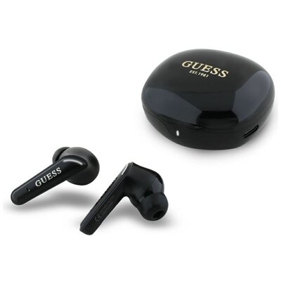 GUESS Flat Classic Logo Electroplated Czarny