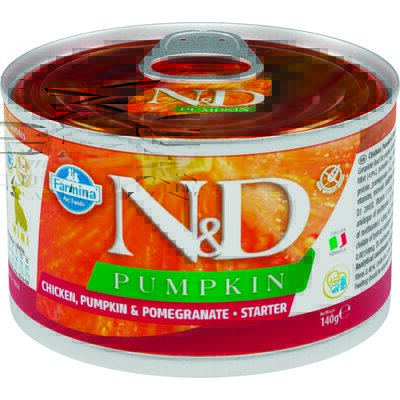 Karma dla psa FARMINA N&D Pumpkin Kurczak z dynią i owocem granatu Puppy Mini 140g