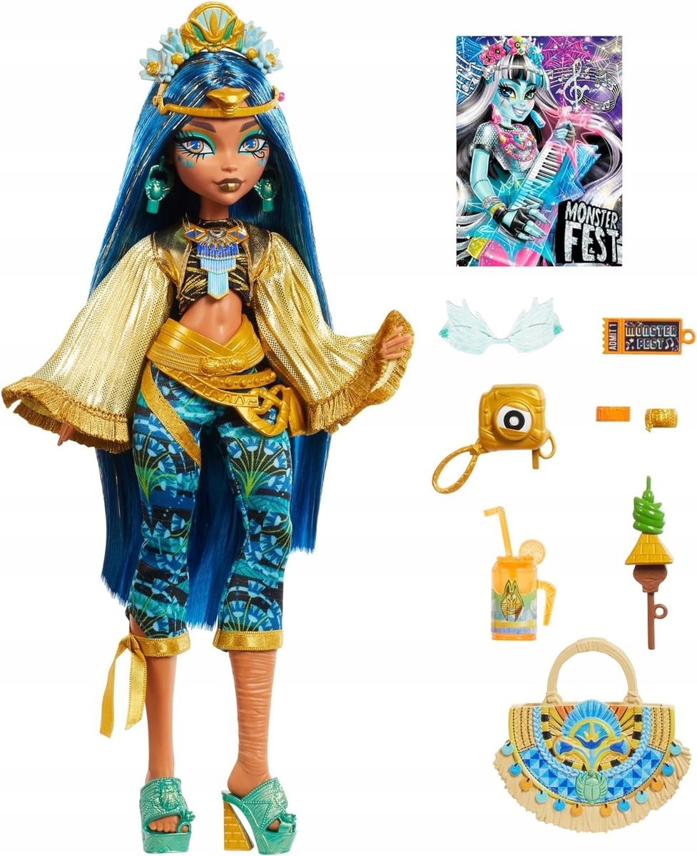 Monster High Cleo De Nile Zestaw Lalka Laleczka Akcesoria Dla Dziewczynek